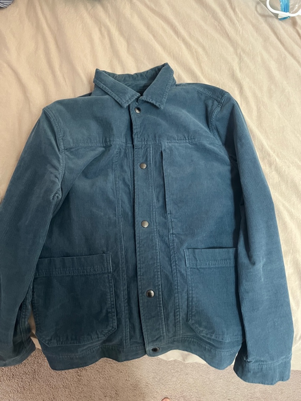 Banana Republic Teal Corduroy Shirt Jacket